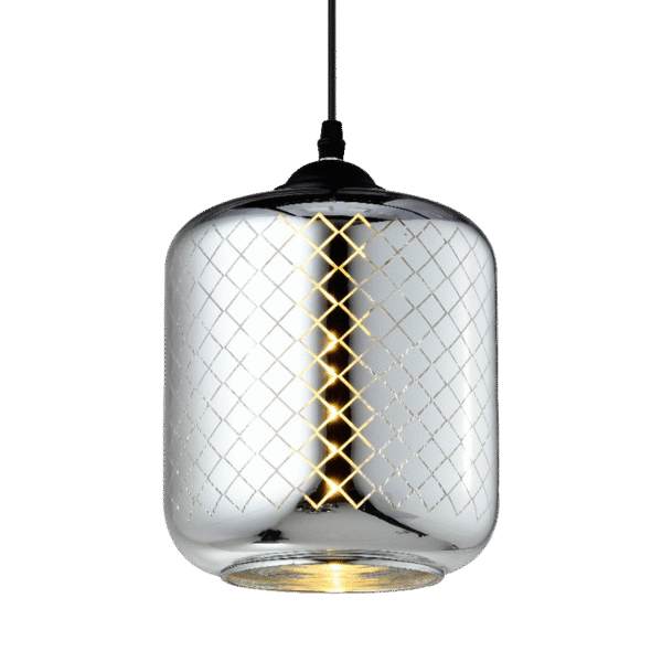 Lámpara Decorativa de Cristal Cromo