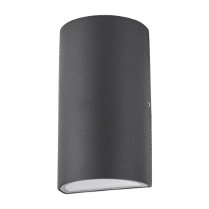 Lámpara Decorativa De Pared Gris Oscuro Exterior Led