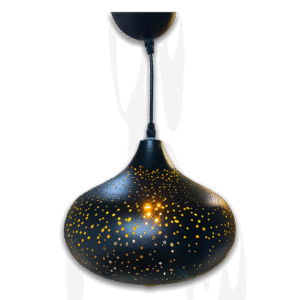Lámpara Decorativa Colgante Negro Gold Open Box