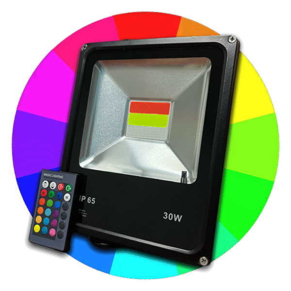 Reflector RGB 30w LED Exterior