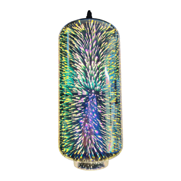 Lámpara Decorativa Colgante Cristal Plateado